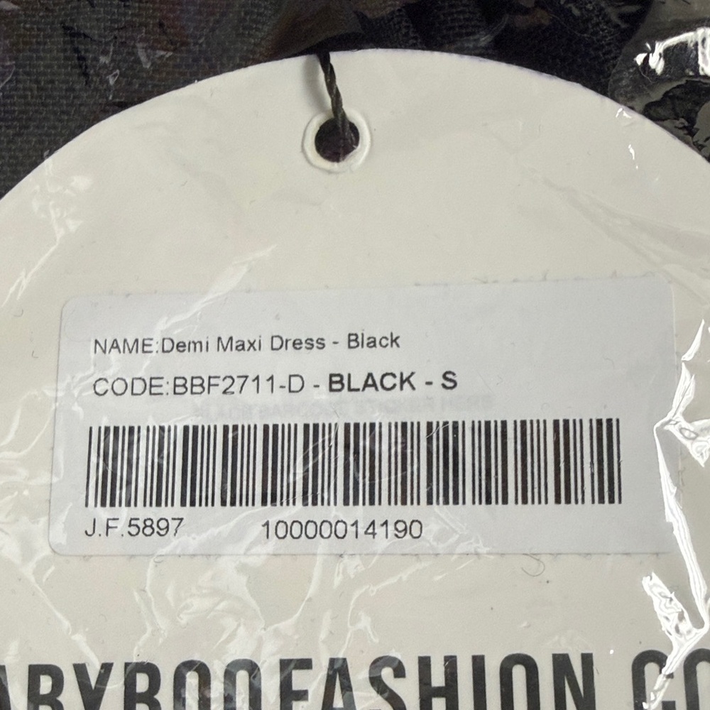 Chic Strapless Black Evening Dress - Picture 8 of 8